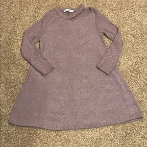 Cotton Emporium Brown Cutout Longsleeve Dress